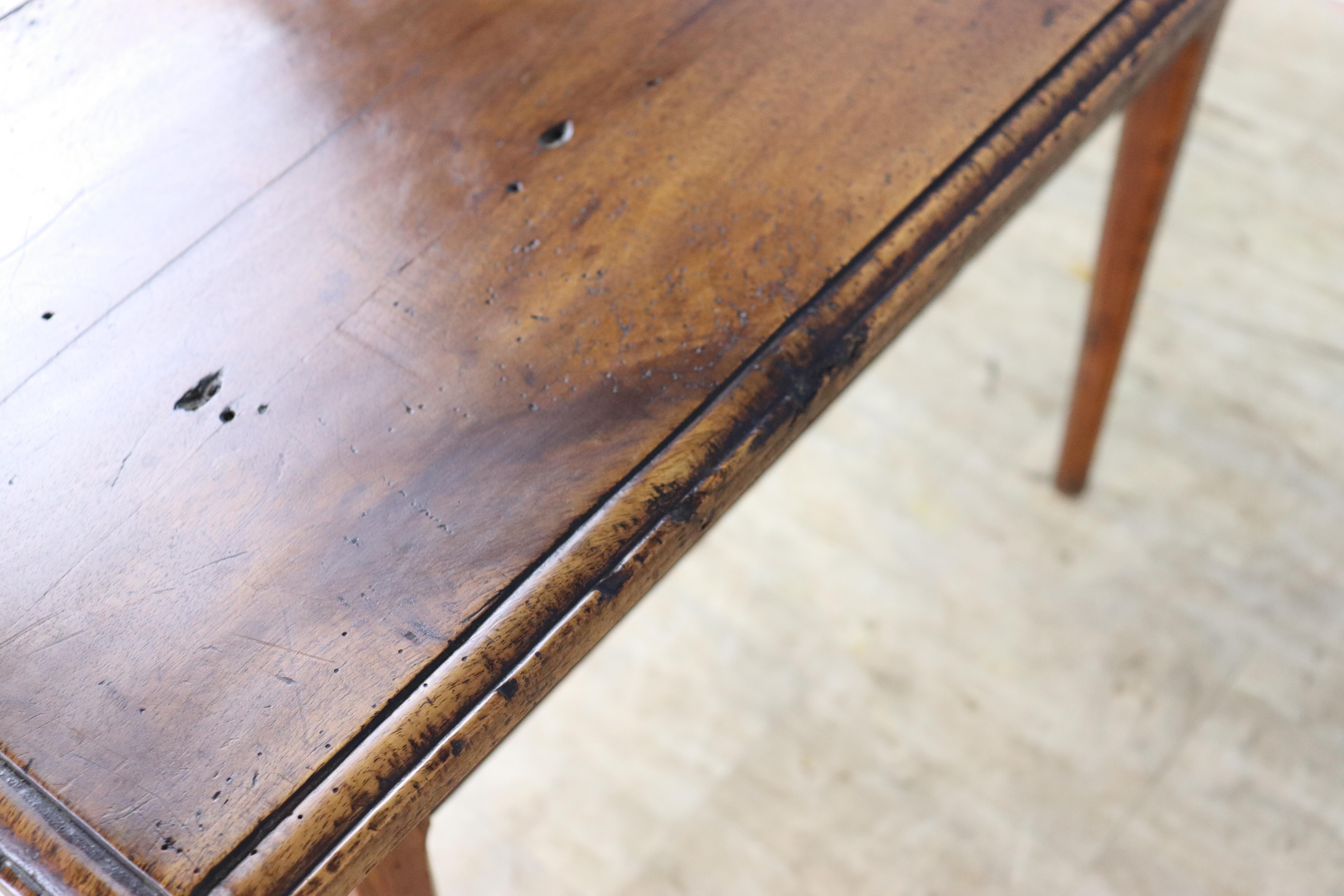 Deep Antique Walnut Side Table 5