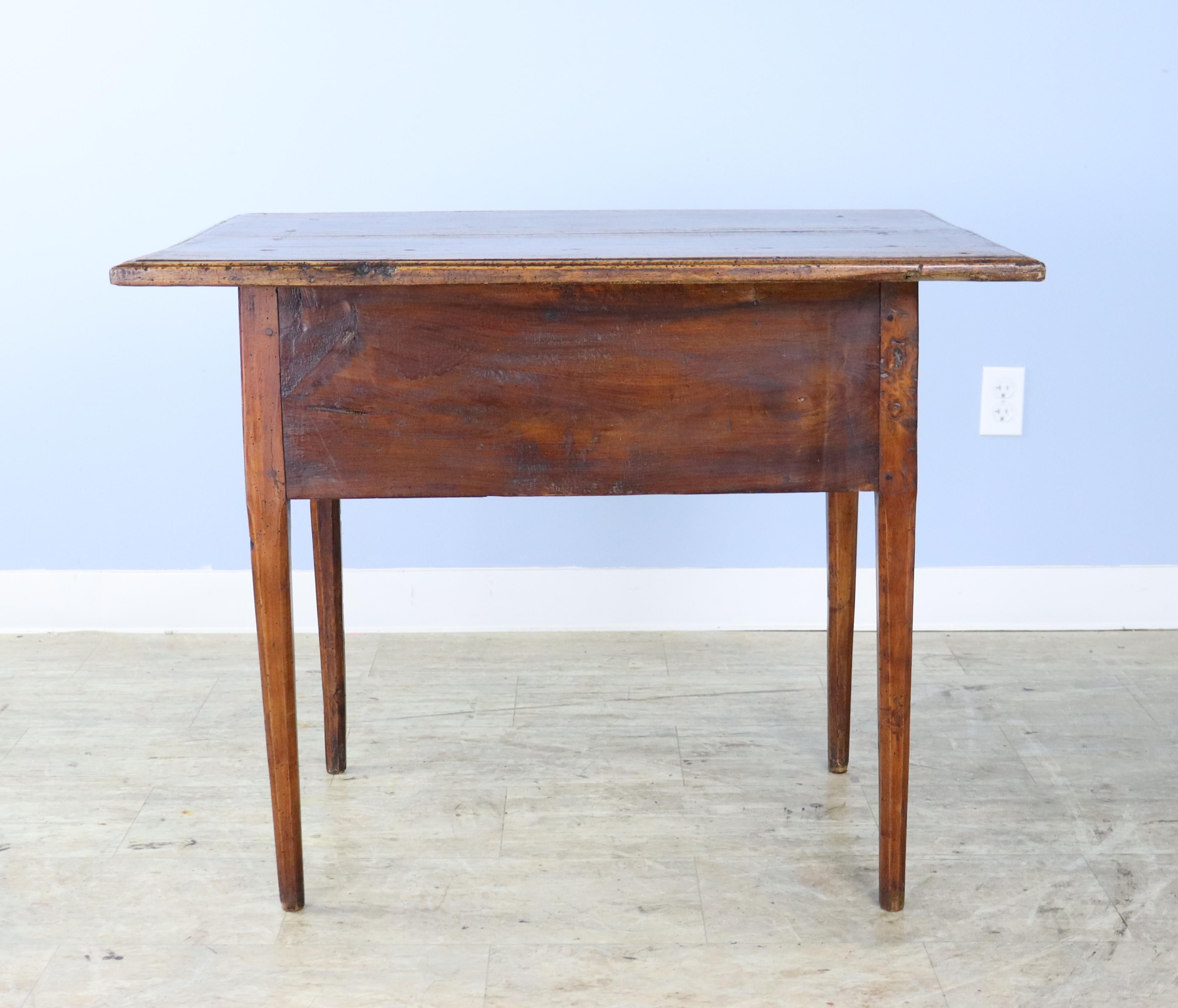 19th Century Deep Antique Walnut Side Table