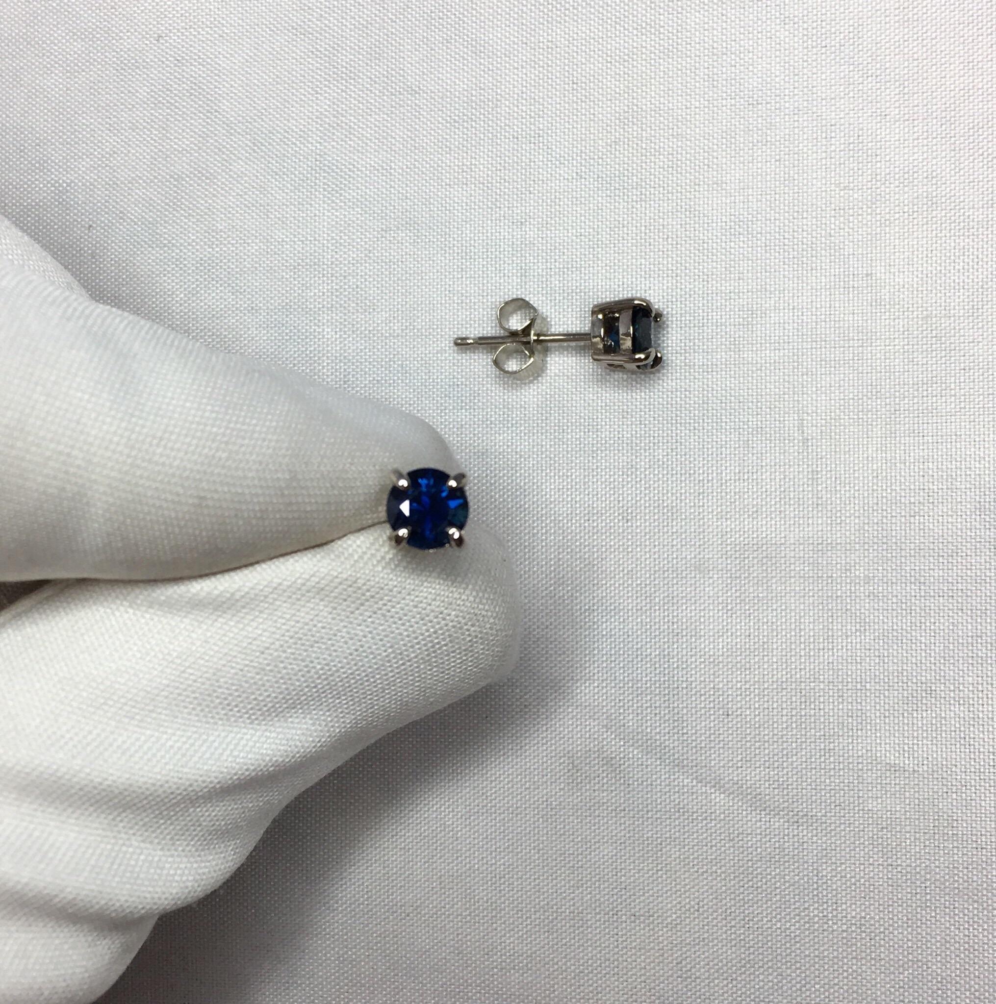 blue sapphire earrings australia