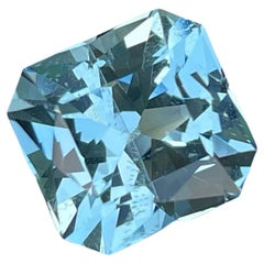 Deep Blue Aquamarine Stone 3.87 Carats Aquamarine Ring Aquamarine Necklace