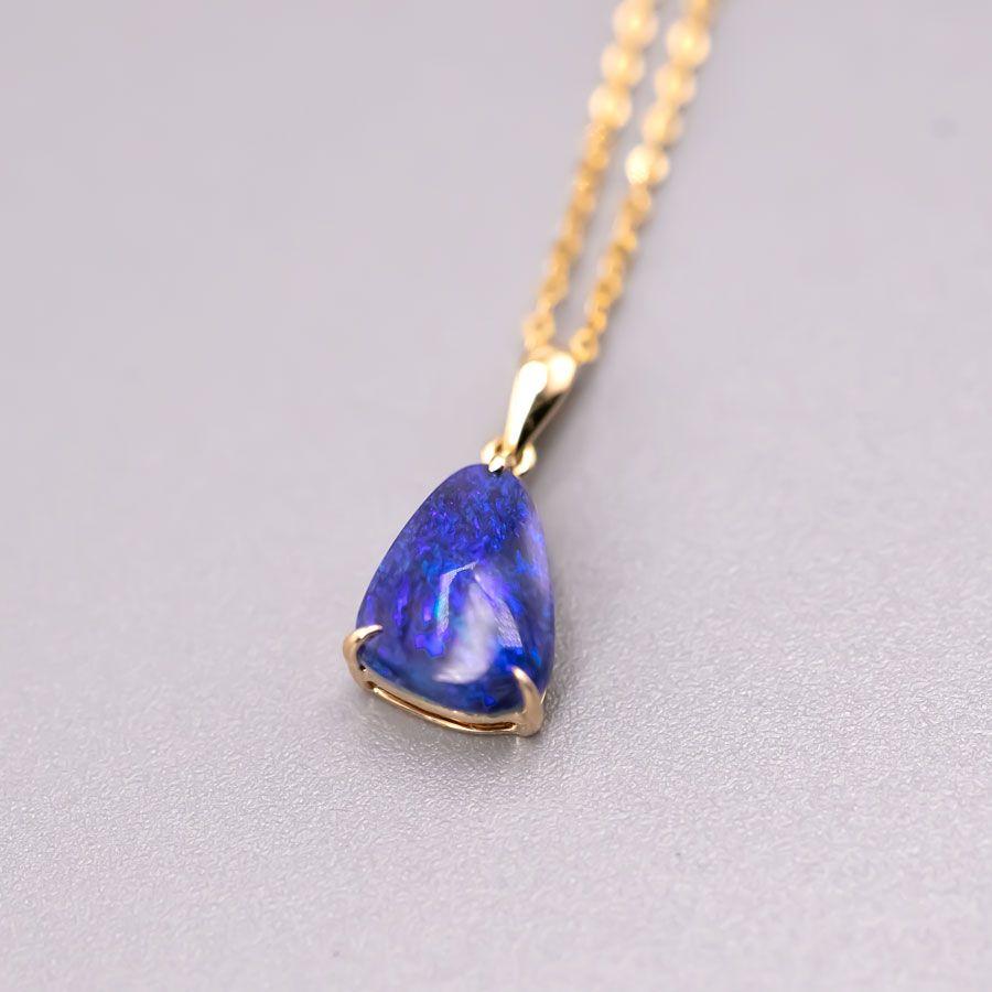 Deep Blue Australian Black Opal Pendant Necklace 18K Yellow Gold.



Free Domestic USPS First Class Shipping!  Free One Year Limited Warranty!  Free Gift Bag or Box with every order!



Opal—the queen of gemstones, is one of the most beautiful and