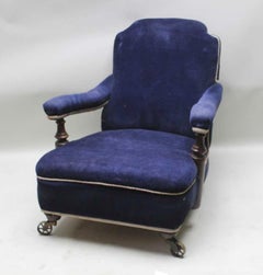 Deep Blue Club Chair