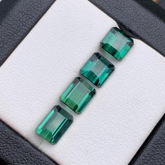 Deep Blue Green Natural Tourmaline Jewelry Size Loose Gemstones Lot 6.70 Carat