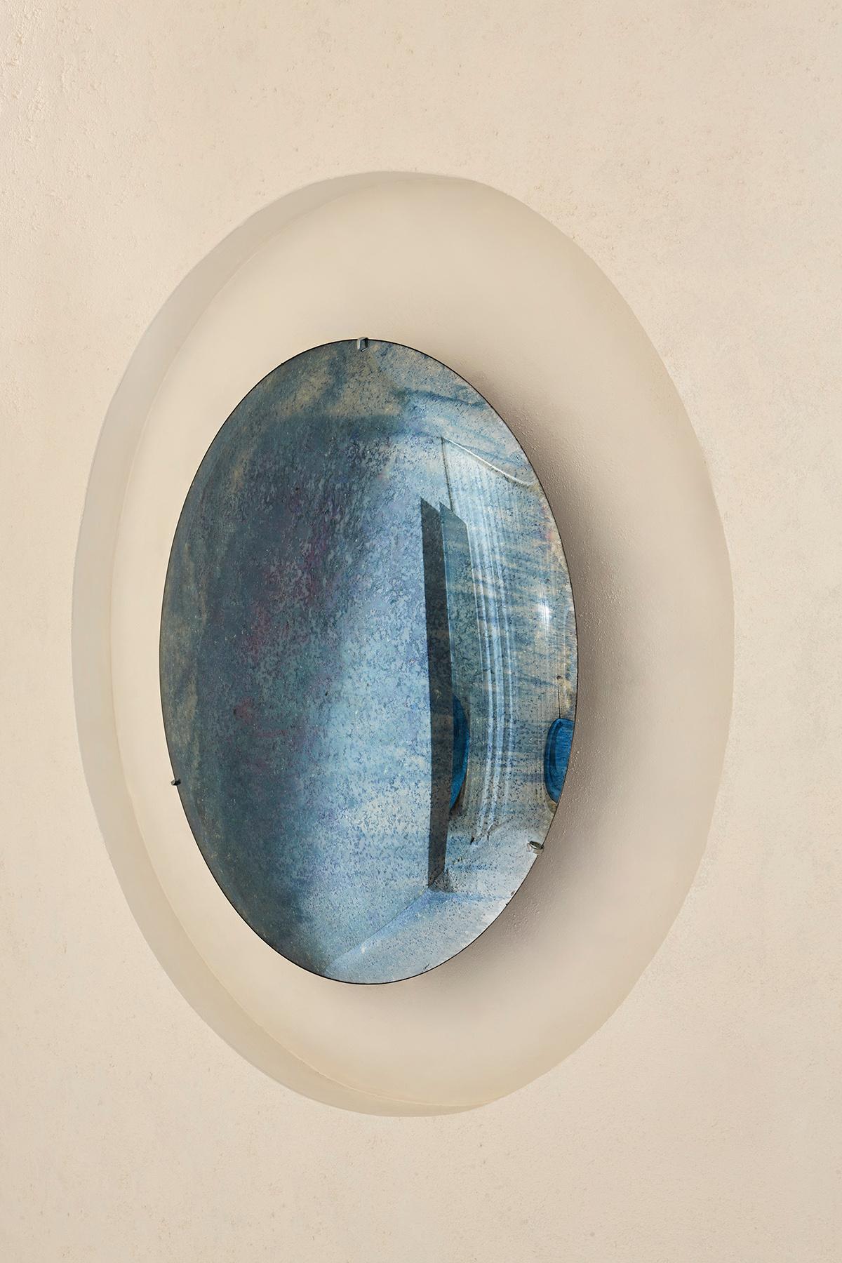 Miroir I bleu profond Homa Neuf - En vente à Geneve, CH
