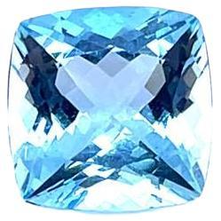 Deep Blue Natural Aquamarine Loose Gemstone 11.96 Carats Aquamarine Ring