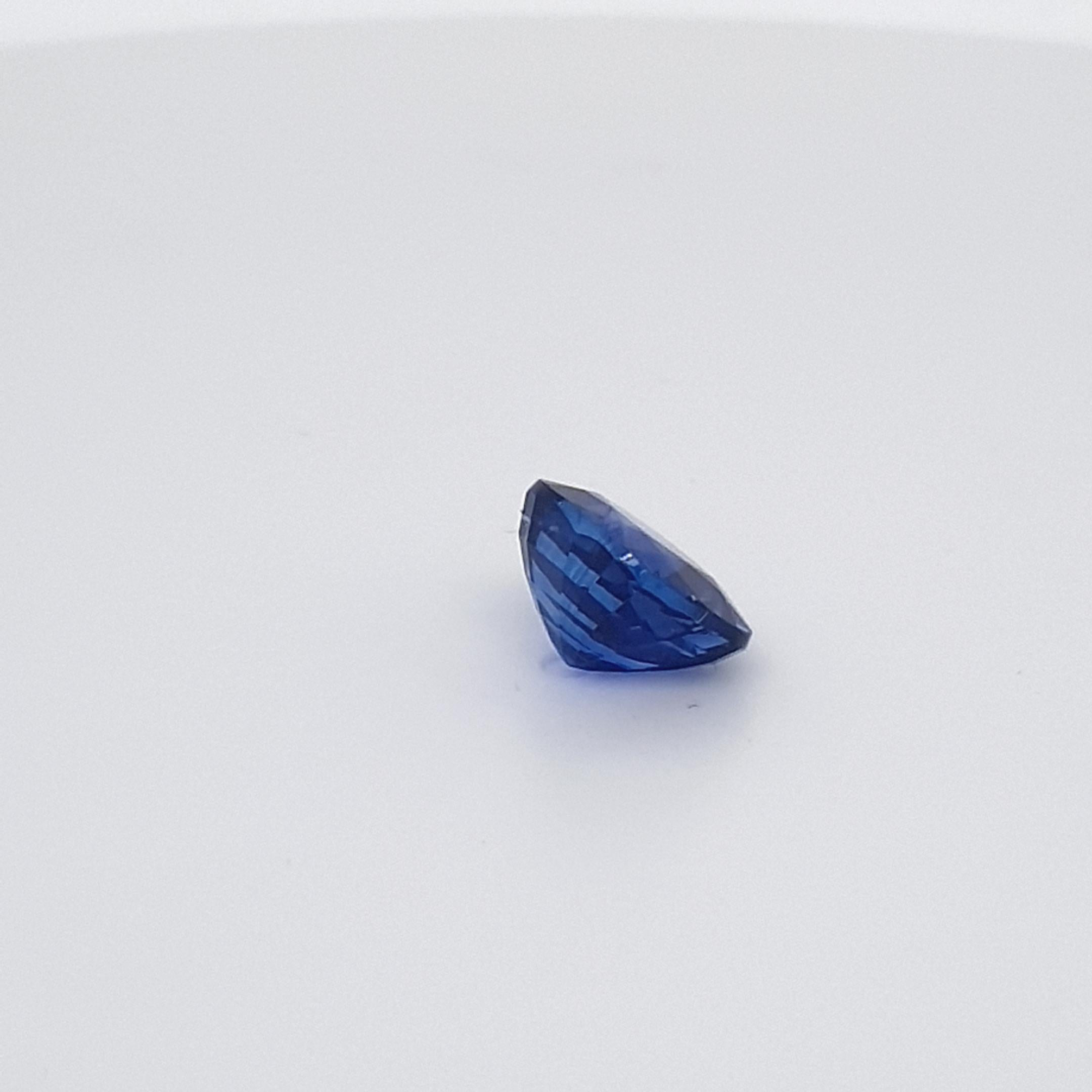 Deep Blue Sapphire, Certified Gem, 4, 27 Ct., Loose Gemstone For Sale 1