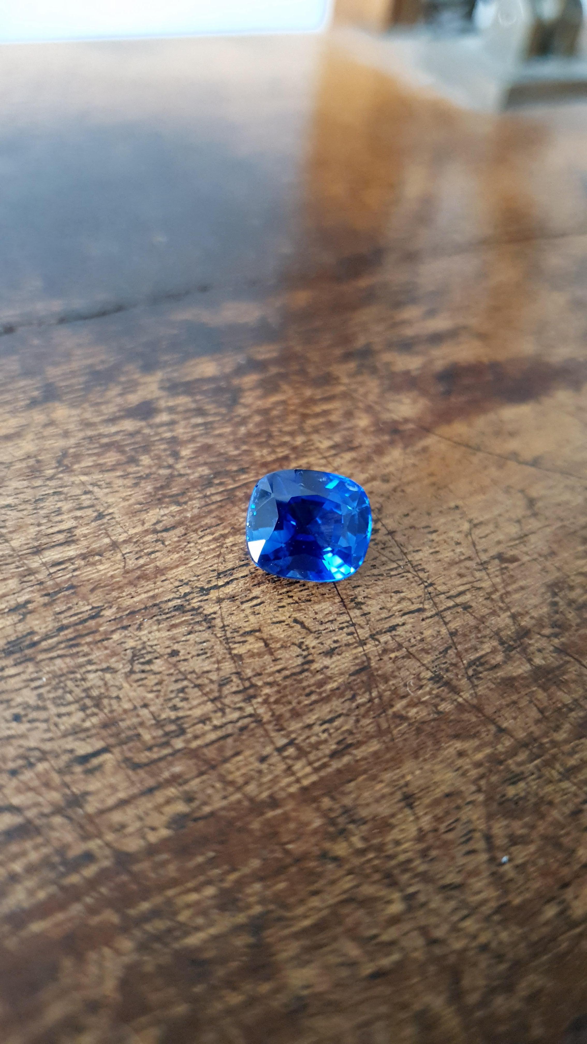 deep blue gemstone