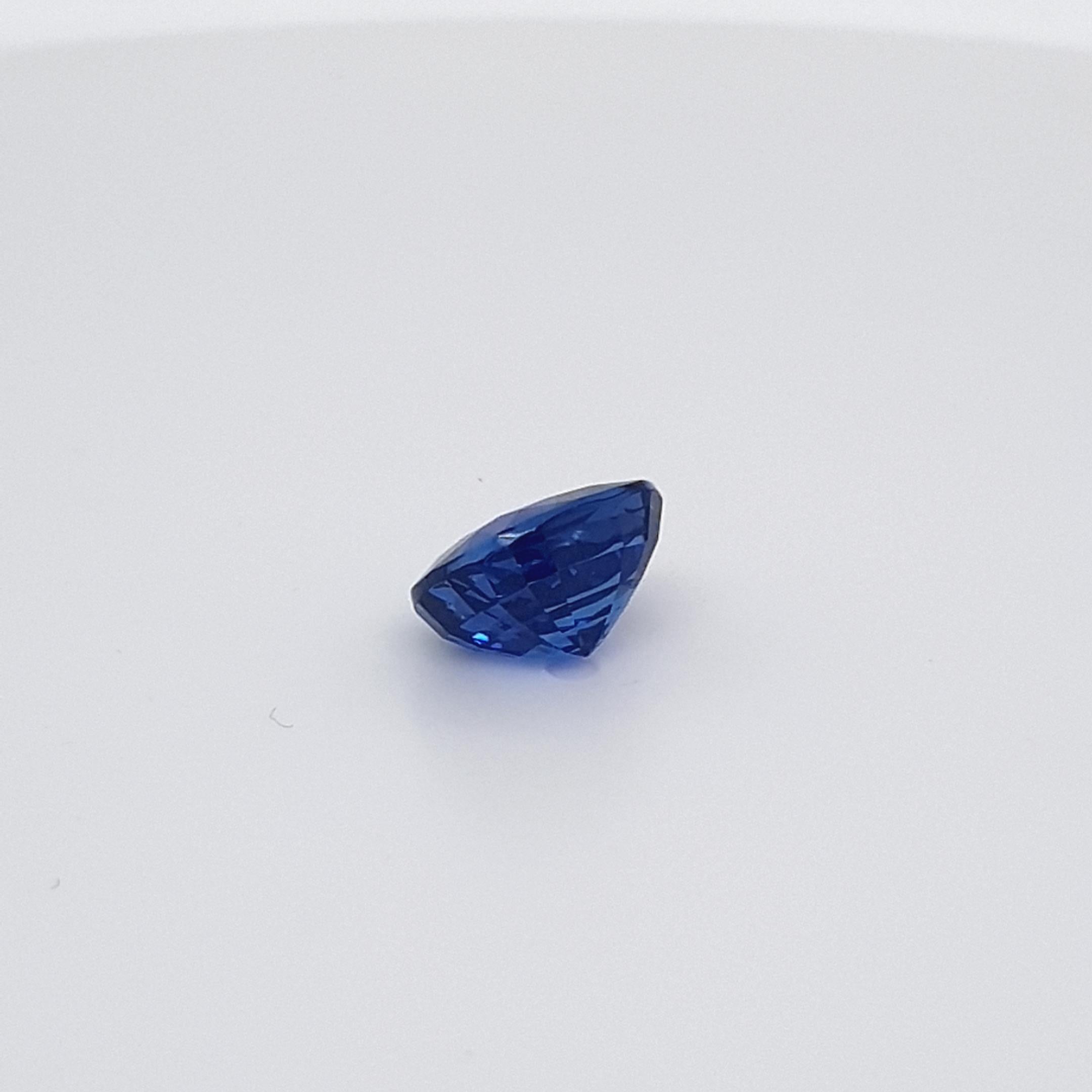 Women's or Men's Deep Blue Sapphire, Certified Gem, 4, 27 Ct., Loose Gemstone For Sale