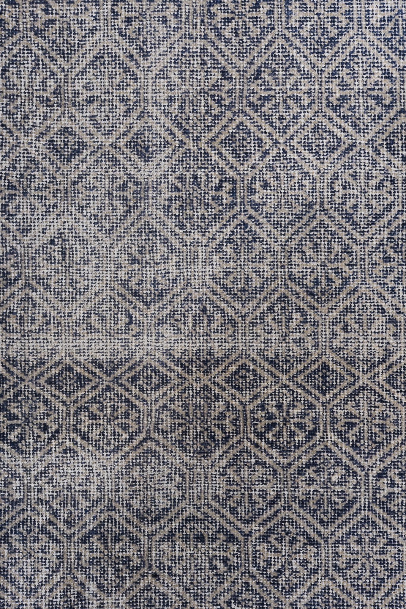 Turkish Deep Blue Snowflake Pattern Sparta For Sale