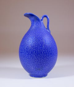 Deep Blue Stoneware Vase/Pitcher - Selecta, Berndt Friberg, Gustavsberg