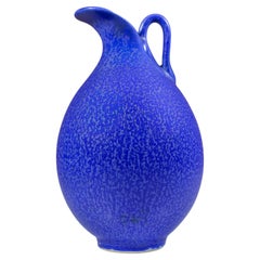 Deep Blue Stoneware Vase/Pitcher - Selecta, Berndt Friberg, Gustavsberg