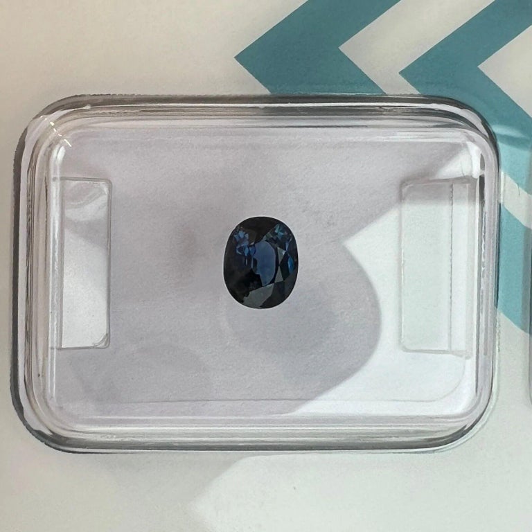 Deep Blue Untreated Oval Cut Sapphire IGI Certified 0.61ct Loose Rare ...