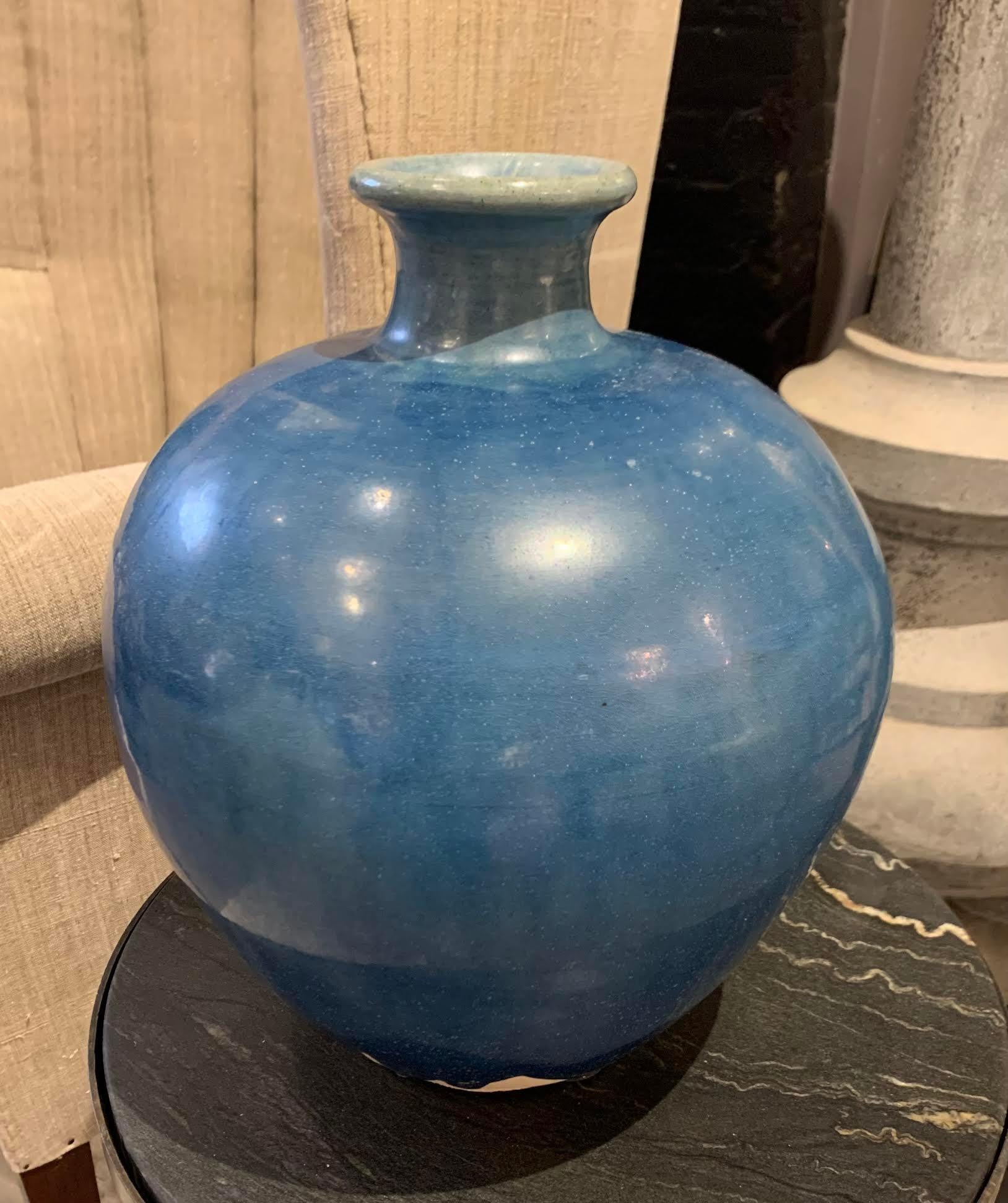 Chinese Deep Blue Vase