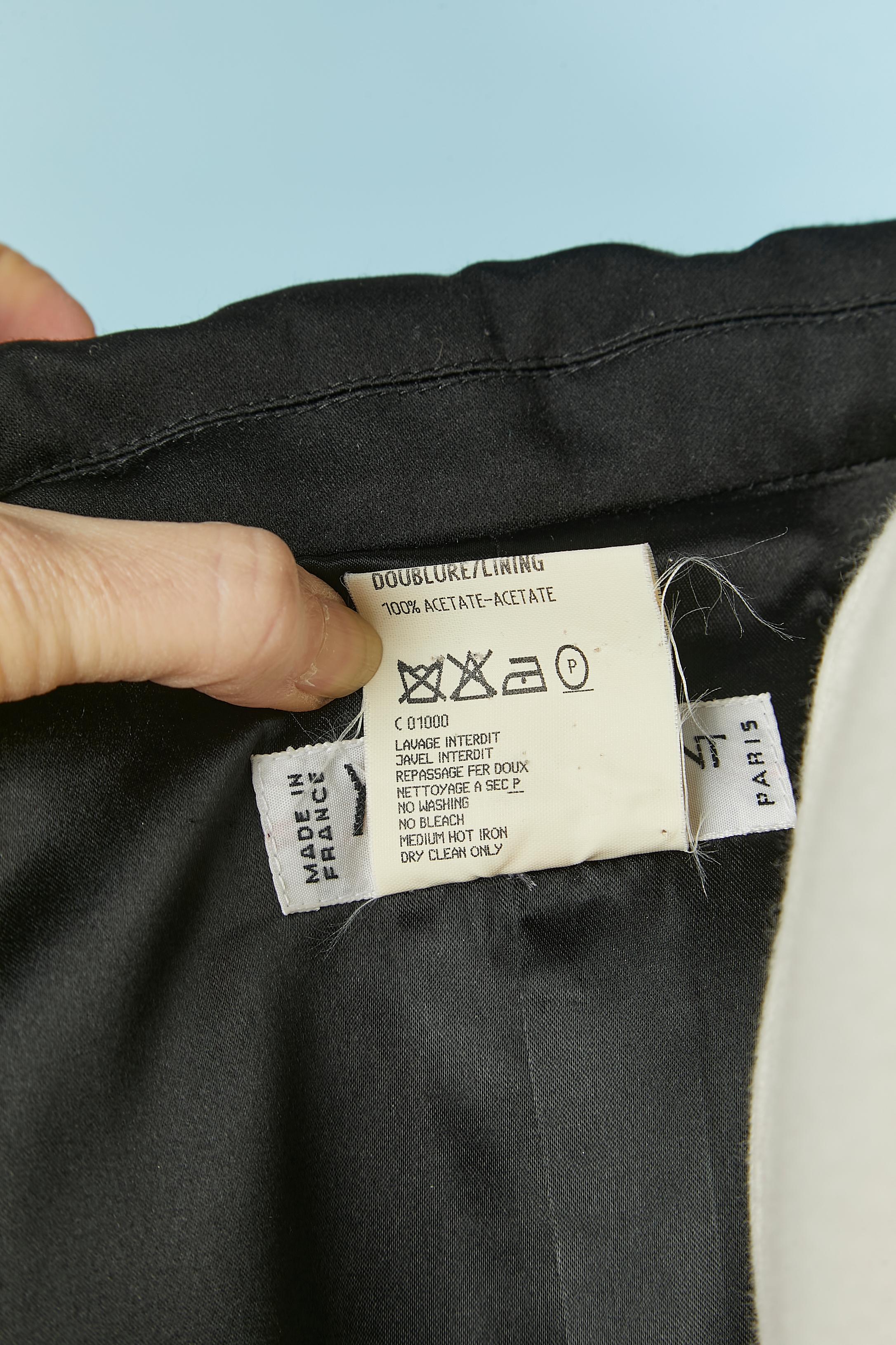 Tiefblaue doppelreihige Samt-Smokingjacke Yves Saint Laurent Rive Gauche im Angebot 5