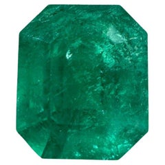 Esmeralda colombiana talla esmeralda de 2,74 quilates, verde azulado profundo - Piedra de nacimiento de mayo
