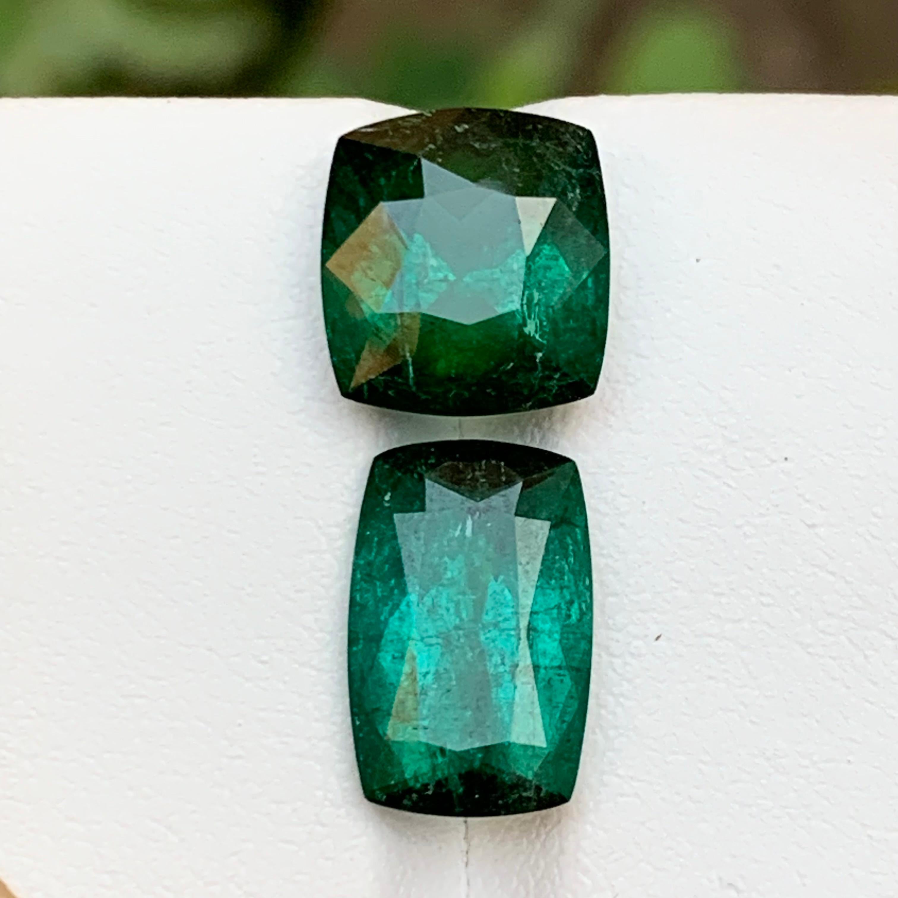 Deep Bluish Green Natural Tourmaline Necklace, Pendant, Bracelet Gemstones 10.75 For Sale 1