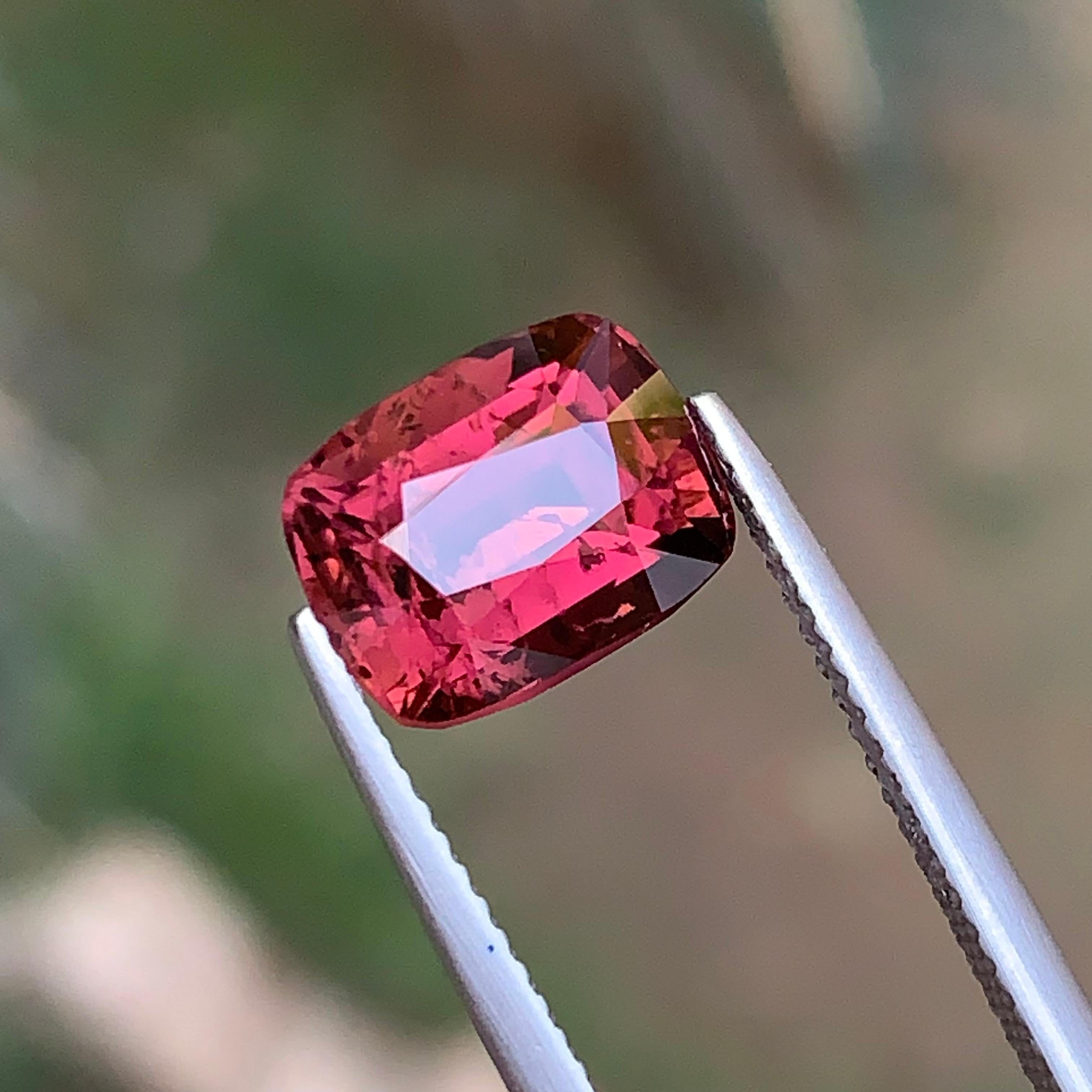 Tourmaline rose foncé 3.73Ct Cushion Cut Natural Loose Gemstone for Ring en vente 5