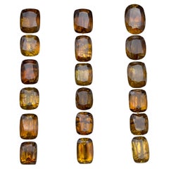 Tiefbraun-gelber natürlicher Sphene/Titanit Lose Edelsteine Lot 27.30 Karat-Schmuck