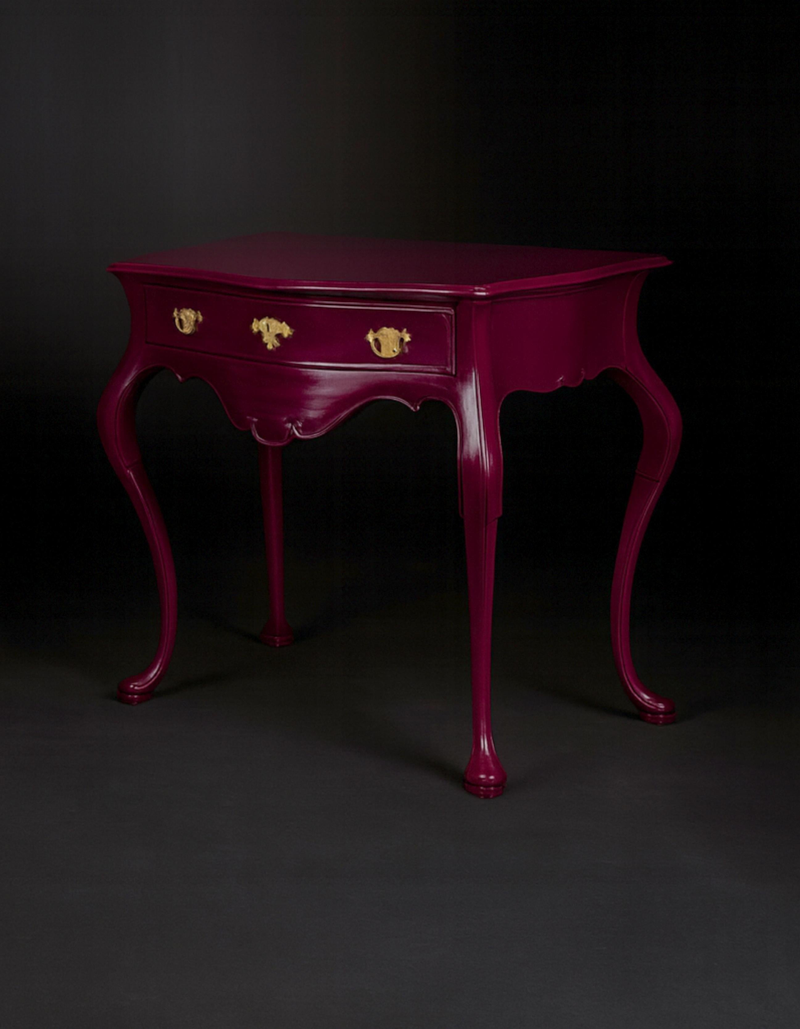 Deep Burgundy Baroque Styled Commode, 19th Century en vente 4