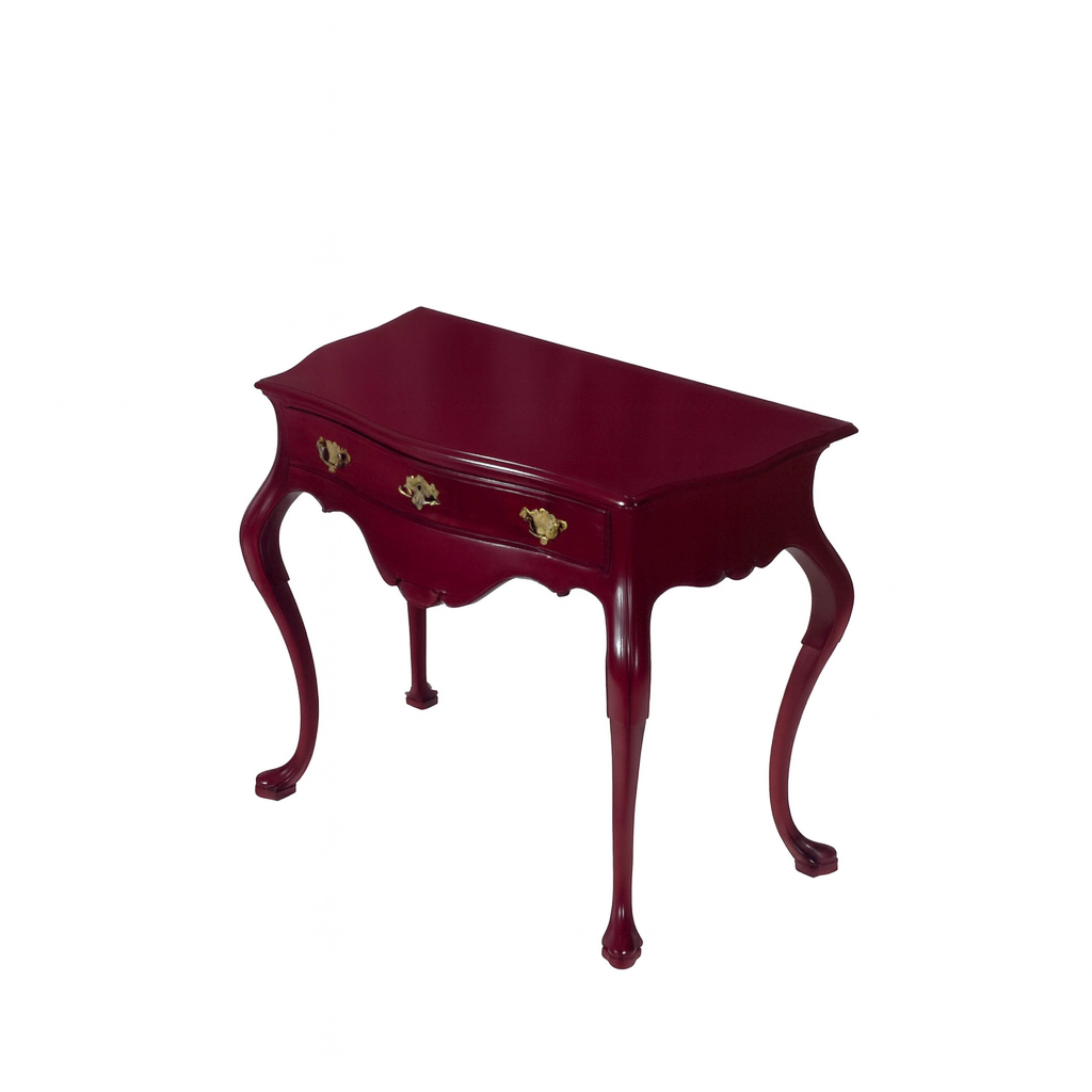 Deep Burgundy Baroque Styled Commode, 19th Century Bon état - En vente à Lisbon, PT