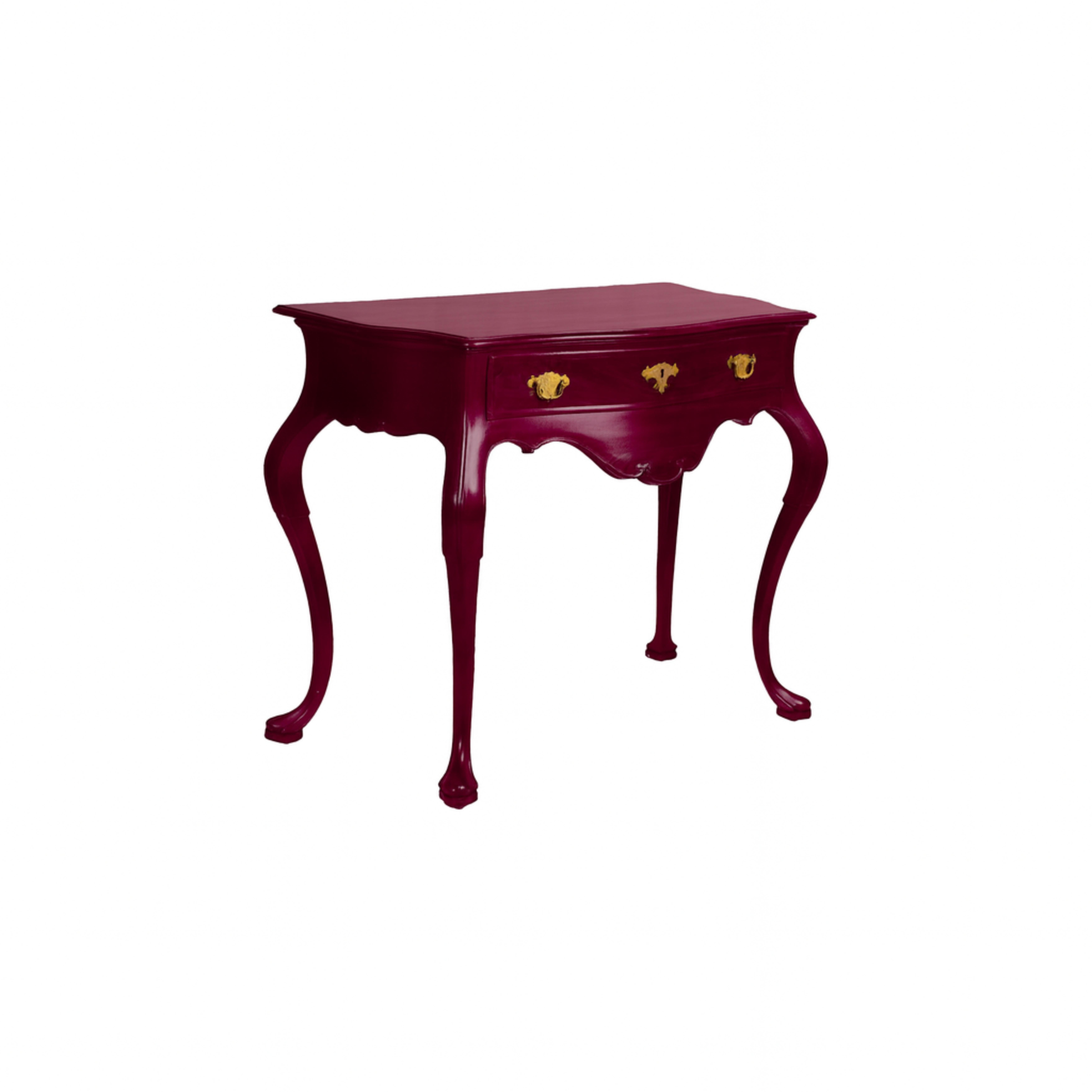 XIXe siècle Deep Burgundy Baroque Styled Commode, 19th Century en vente