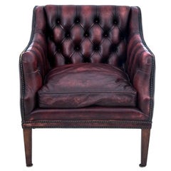 Deep Buttoned Chesterfield Leather Armchair