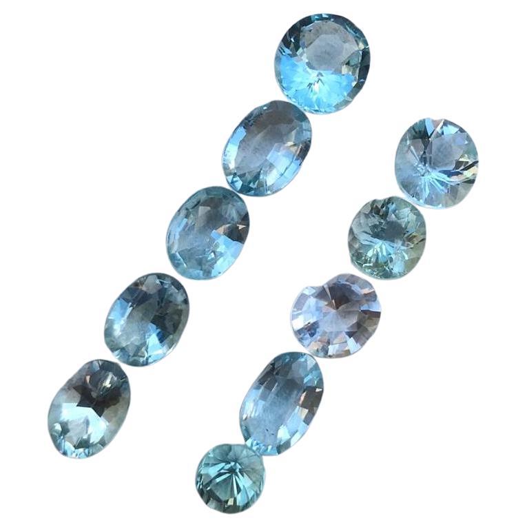 Deep Color Natural Loose Blue Aquamarine Gemstone Lot Ring Size Aquamarine Gems For Sale