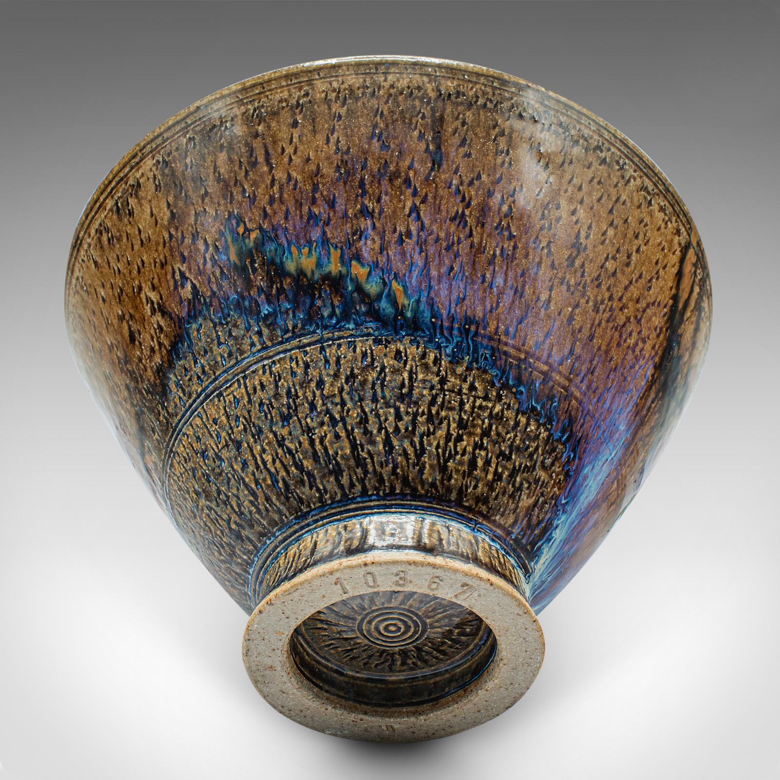 Deep Contemporary Bonbon Dish, English, Ceramic, Serving Bowl, Studio Pottery For Sale 1