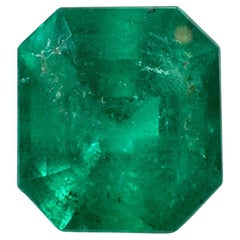 Muzo taille émeraude colombienne vert profond de 5,91 carats, pierre de naissance de mai