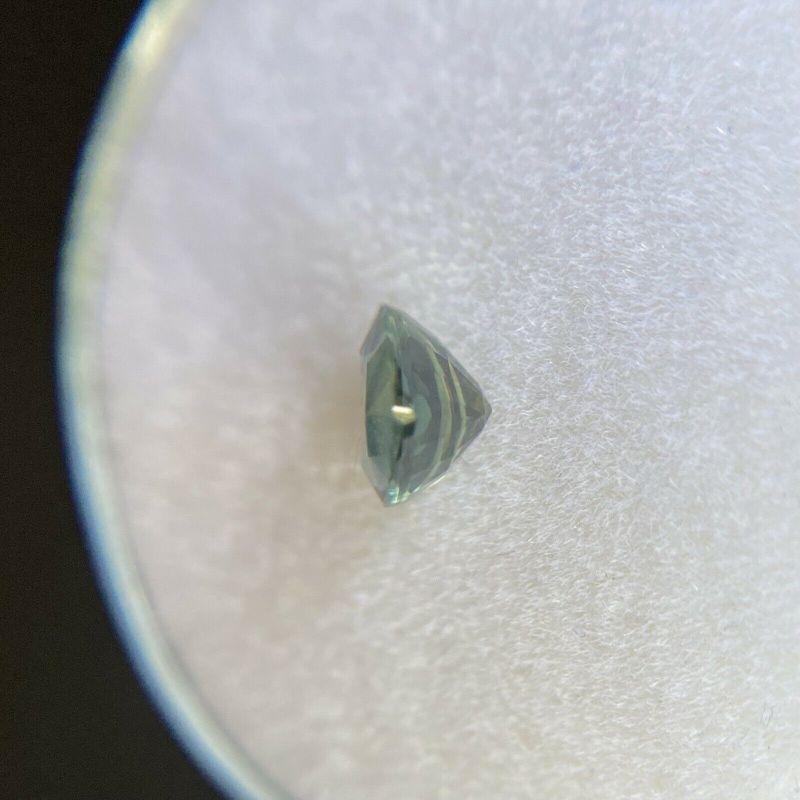 Deep Green Blue Australian Sapphire 0.67ct Trillion Triangle Cut Gem In New Condition In Birmingham, GB