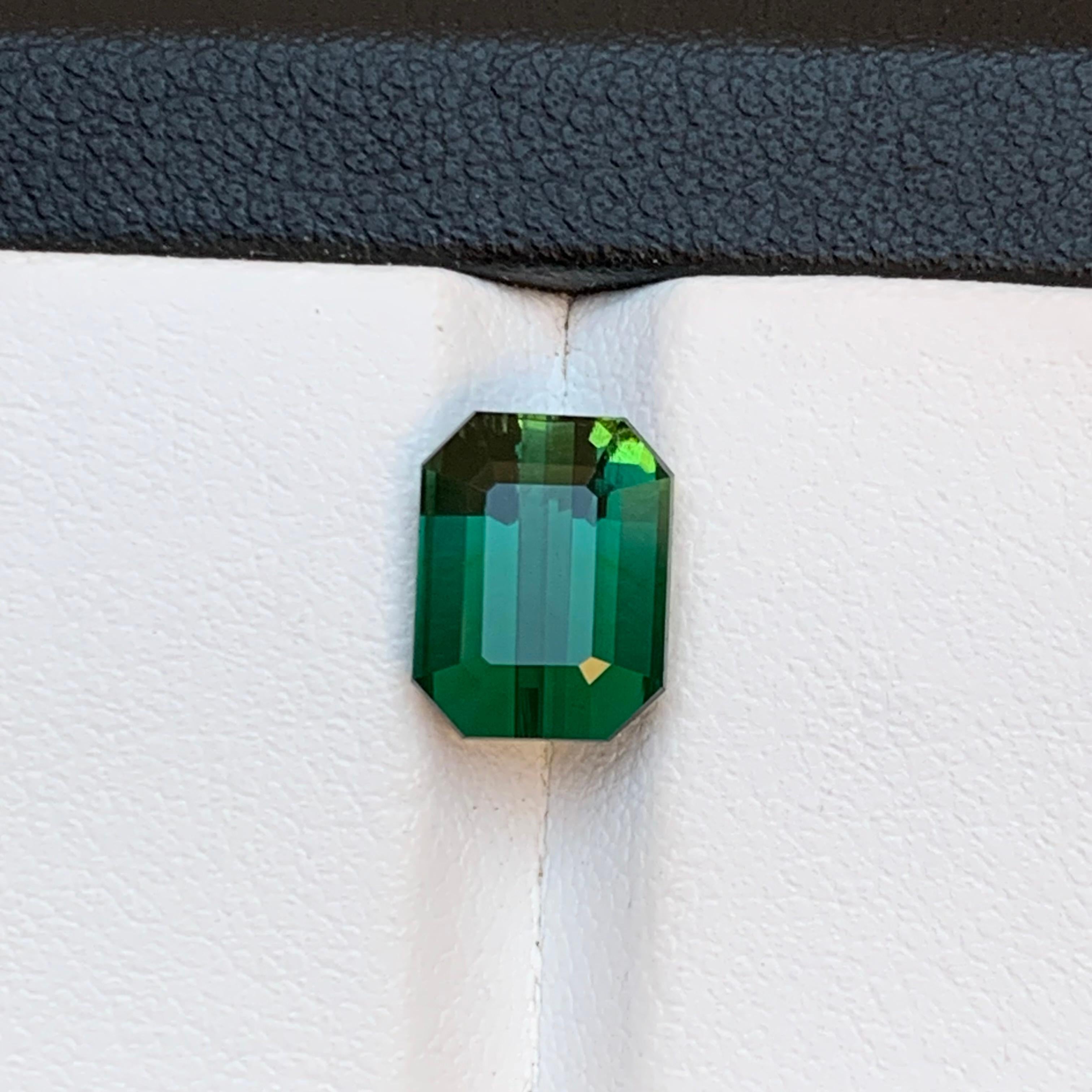 Deep Green Bluish Hue Natural Tourmaline Loose Gemstone for Ring, or any other Jewelry Setting-Emerald Cut from Kunar Afghanistan!!

💎 GEMSTONE TYPE: Tourmaline
⚖️ WEIGHT: 3.60 Carat
🪚 SHAPE & CUT: Emerald Cut
📏 SIZE (MM): 9.47 x 7.29 x 5.89
🌈