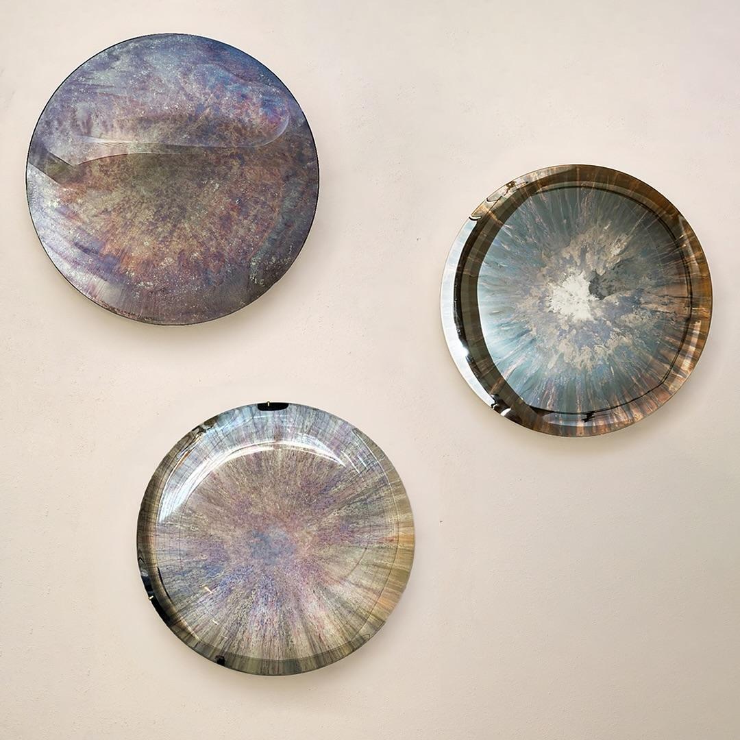 Miroir vert foncé par Homa en vente 9