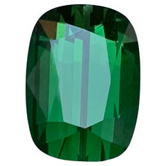 Tiefgrüner natürlicher Turmalin Ring Lose Edelstein 11.25 Ct Cushion Cut-Schmuck