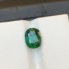 Deep Green Natural Tourmaline Ring Loose Gemstone 3.20 Ct Cushion Cut-Jewelry