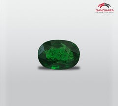 Deep Green Natural Tsavorite Garnet 1.475 Carats Garnet Gemstone Garnet For Ring