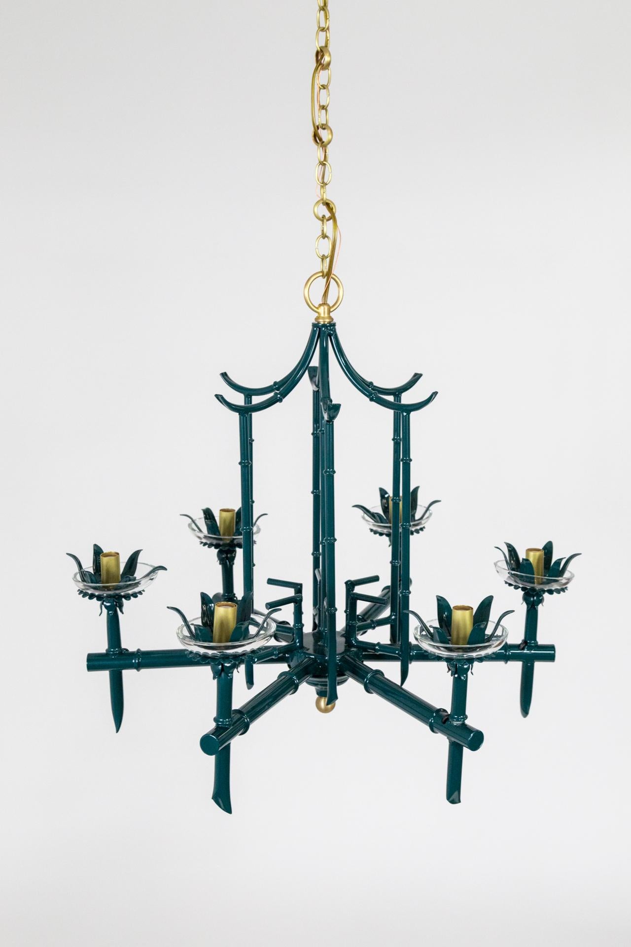 vintage bamboo chandelier