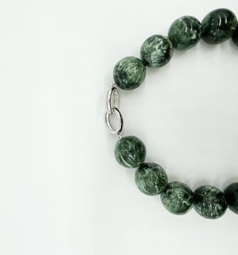 Incredible Sterling Silver Russian Seraphinite Pendant Necklace and Earrings Set Incredible Sterling Silver Russian Seraphinite Pendant Necklace and Earrings Set