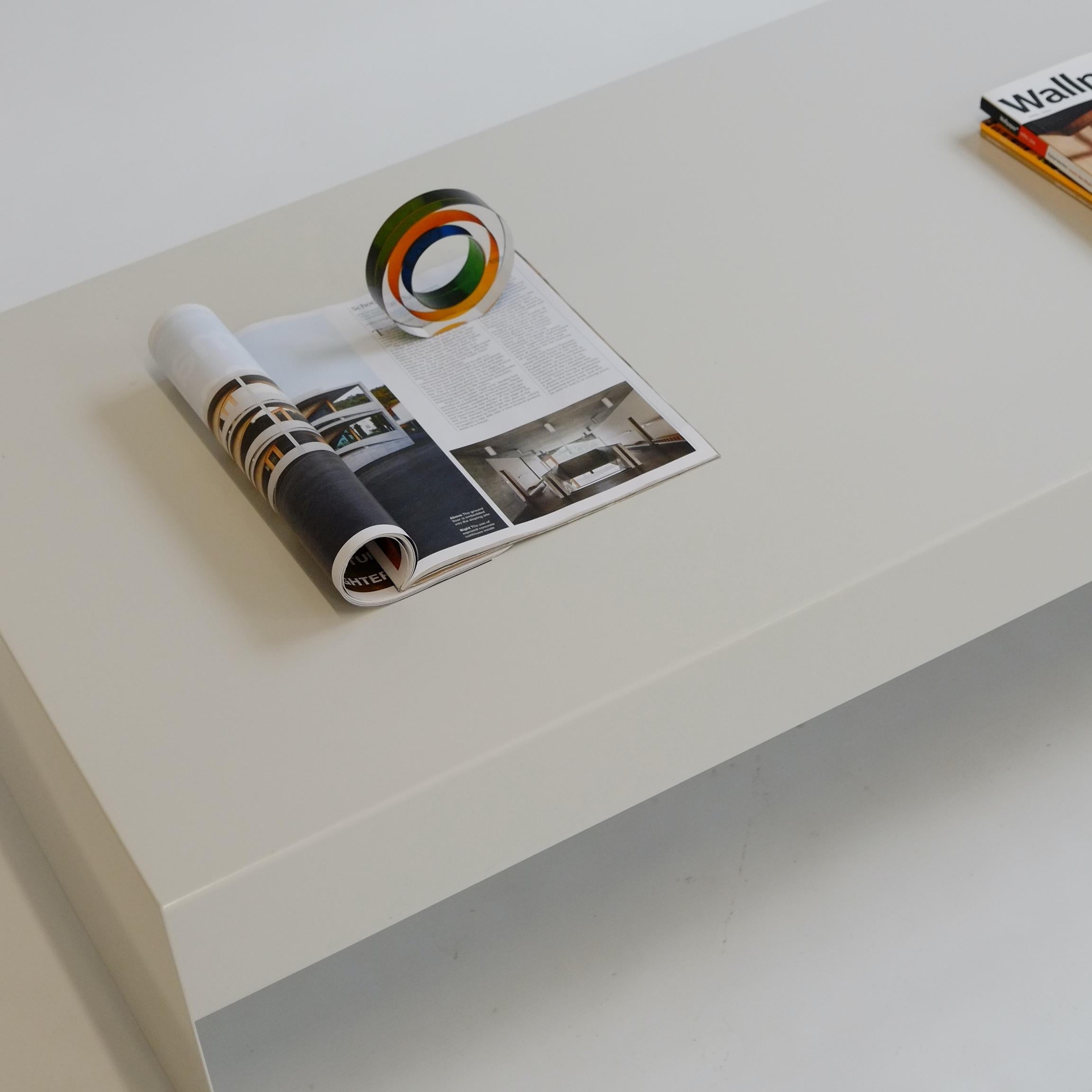 XXIe siècle et contemporain Deep Green, Single Form Square Aluminium Coffee Table, Customisable en vente