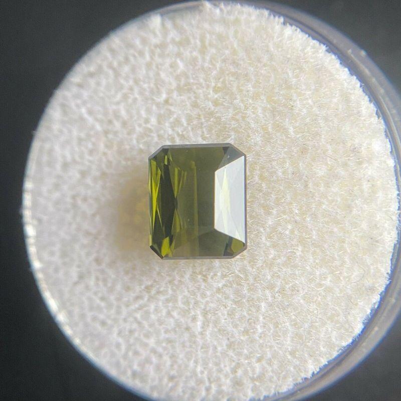 Deep Green Tourmaline 1.90ct Octagon Emerald Cut Loose Gemstone 7.7 x 6.5mm

Natural Deep Green Tourmaline Gemstone. 
1.90 carat stone with a beautiful deep green colour and excellent clarity. Very clean stone with only some small natural inclusions