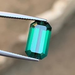 Deep Green Tourmaline 5.45 Ct Emerald Cut Natural Loose Gemstone for Ring Jewel