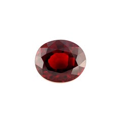Granate espesartita rojo anaranjado profundo 2,36 ct Gema suelta de talla oval VVS