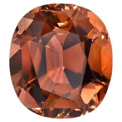 Deep Orange Tourmaline Ring Gem 5.23 Carat Cushion Loose Gemstone