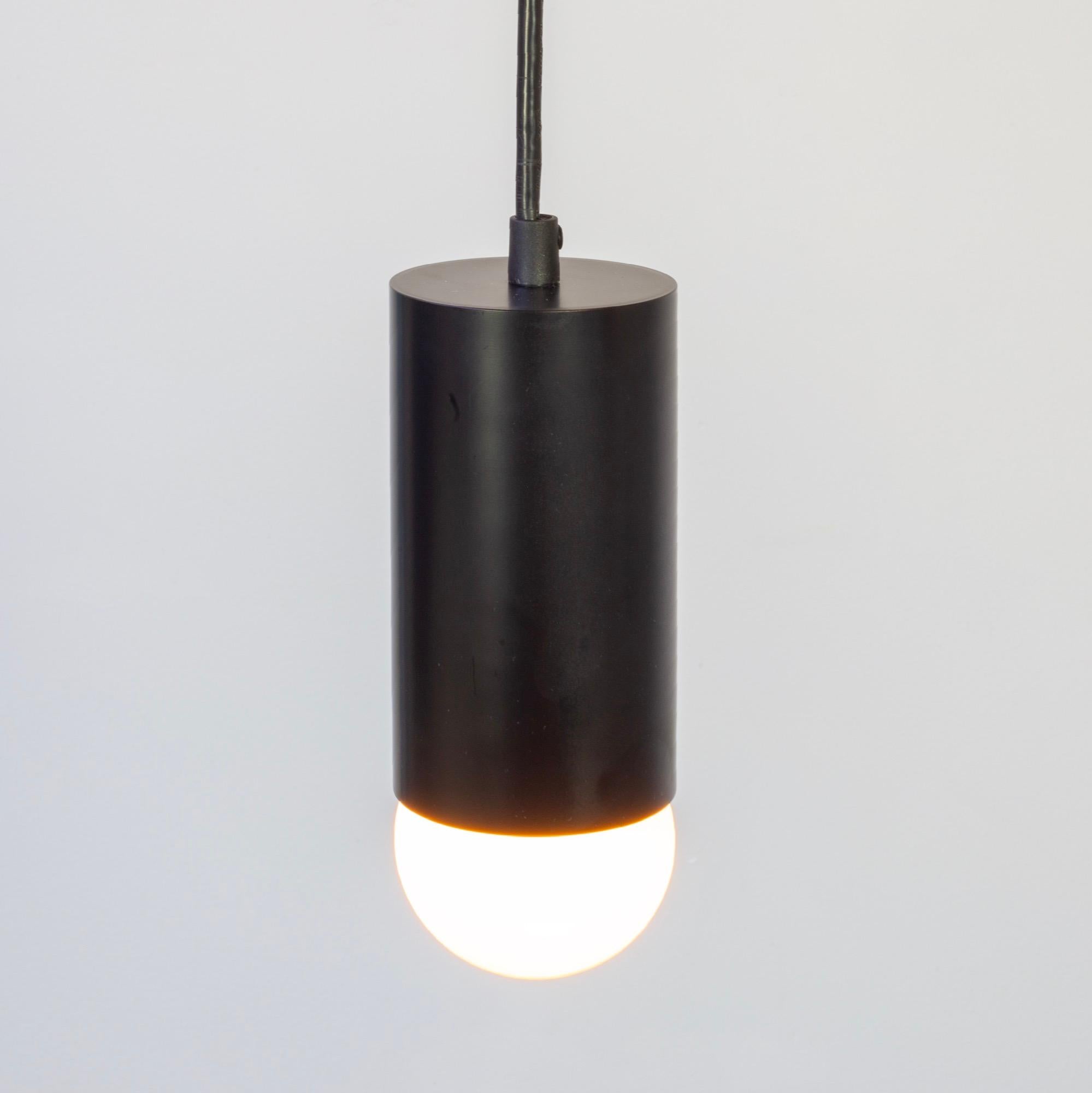 This listing is for 1x deep pendant in black designed and manufactured by RESEARCH Lighting.

Materials: Steel
Finish: Powder Coated Steel in black
Electronics: 1x E26 Socket, G25 Bulb (included)
Suspension: 5