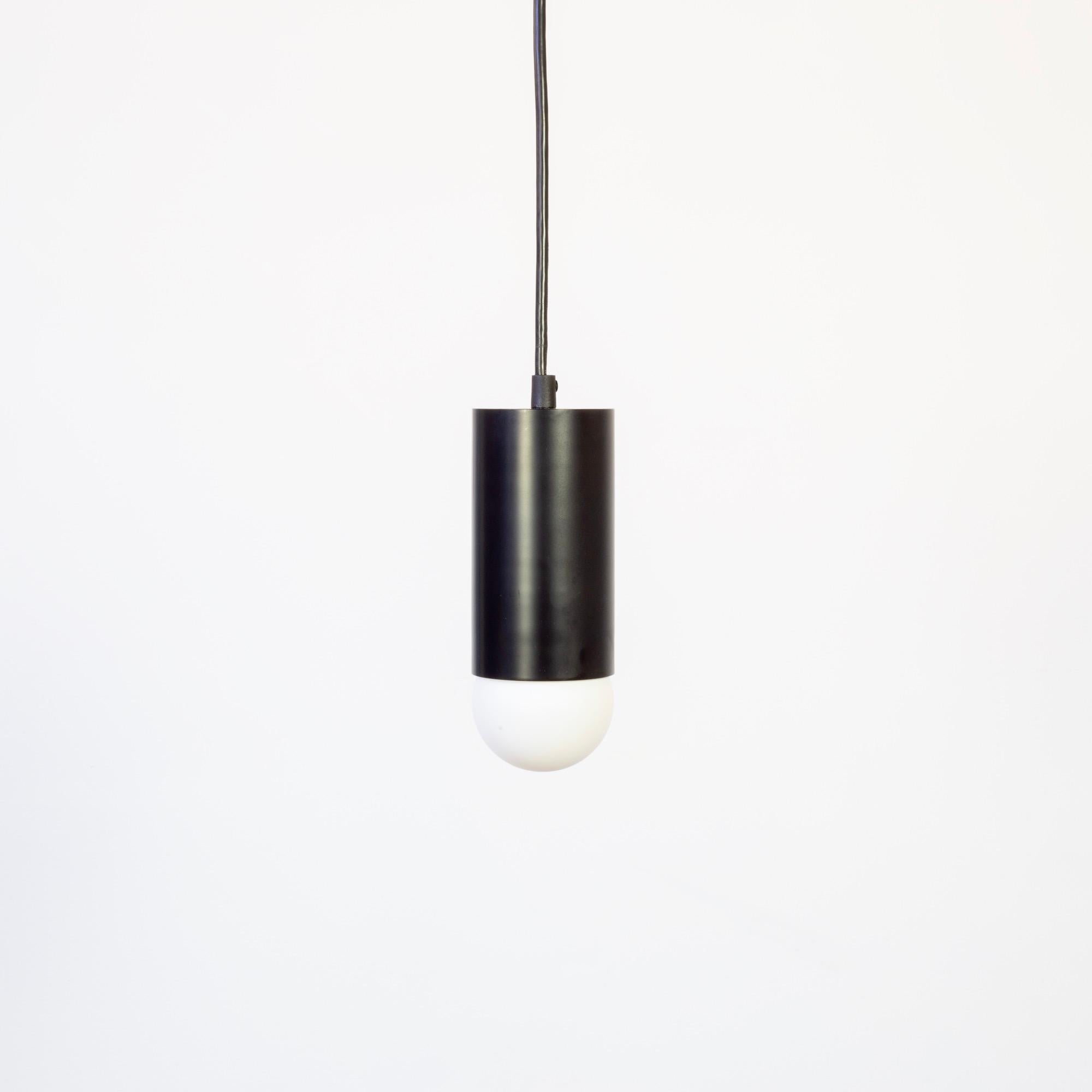 Deep Pendant by Research.Lighting, Black, In Stock In New Condition For Sale In Brooklyn, NY