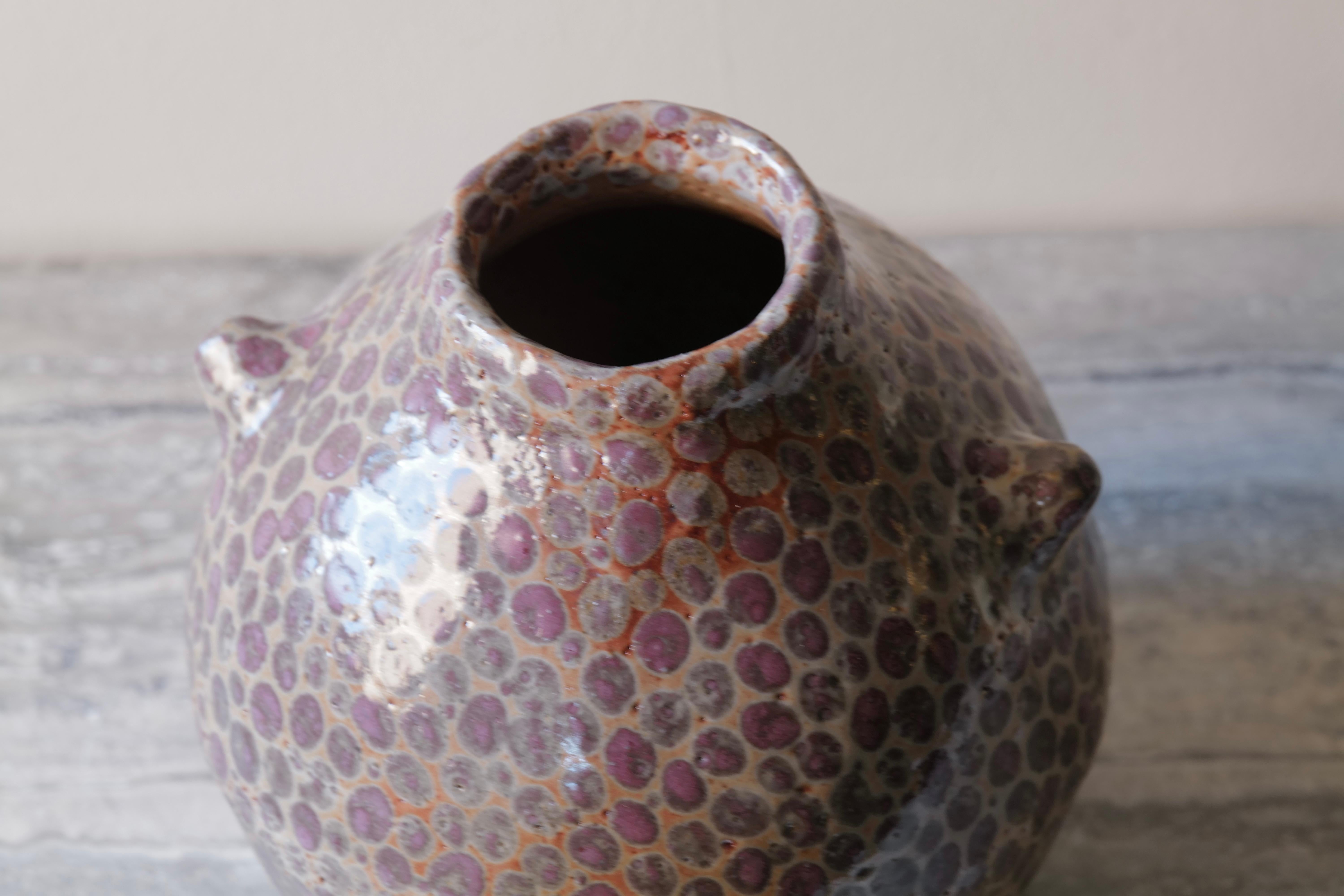 Americano Vaso Shino Deep Pink Dot Dot in vendita