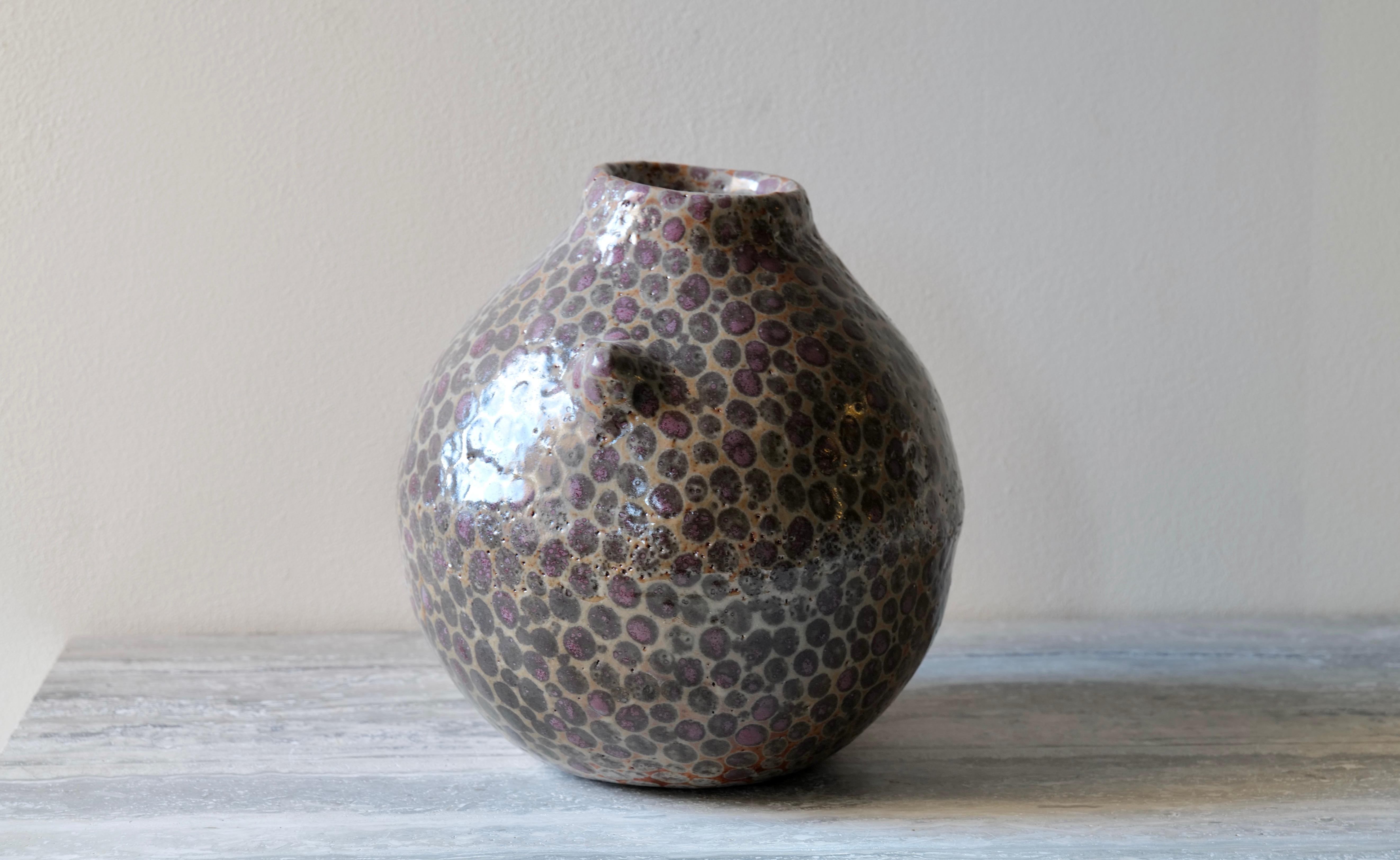 Grès porcellanato Vaso Shino Deep Pink Dot Dot in vendita