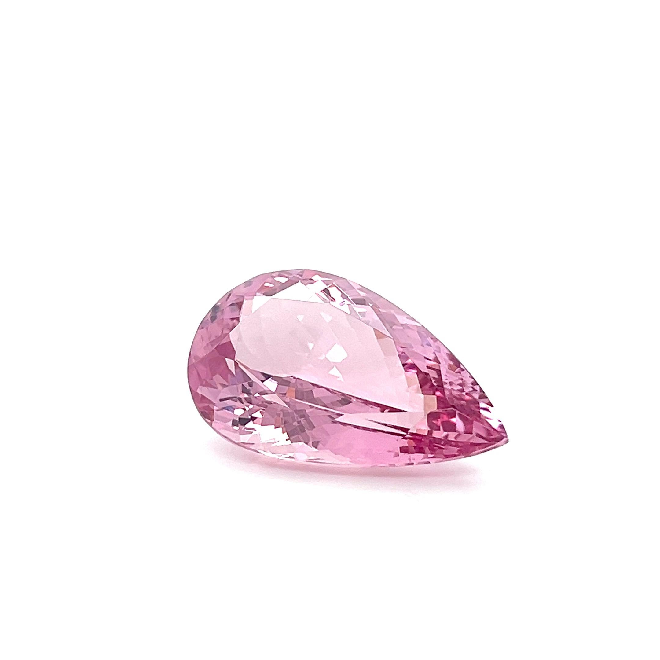 Deep Pink Morganit Birnenschliff 32,7x20,45x13,19 MM Loser Edelsteinschmuck für Damen oder Herren im Angebot