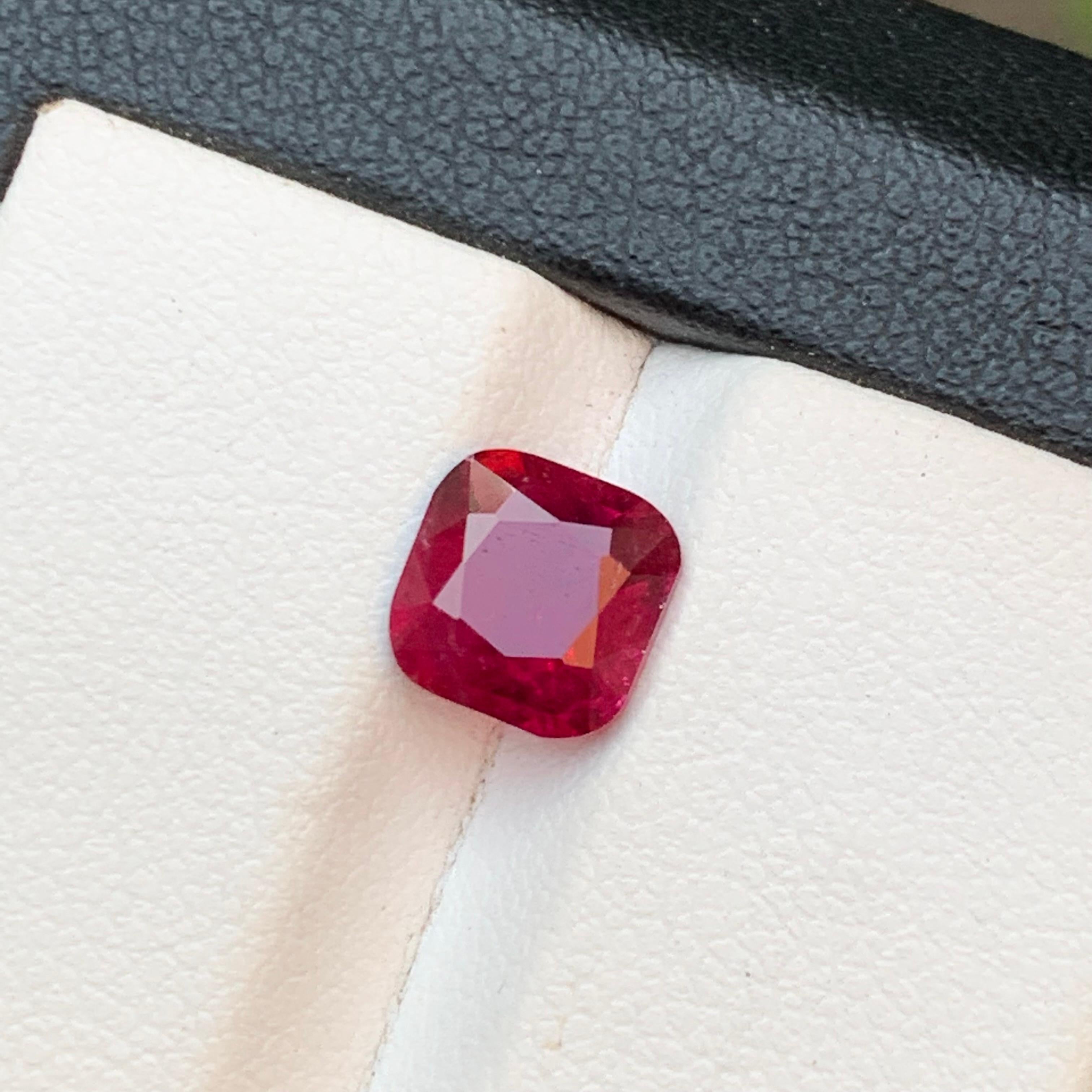 Deep Pinkish Red Natural Rubellite Turmalin Ring Lose Edelstein 1,60 Ct Jewel im Angebot 5