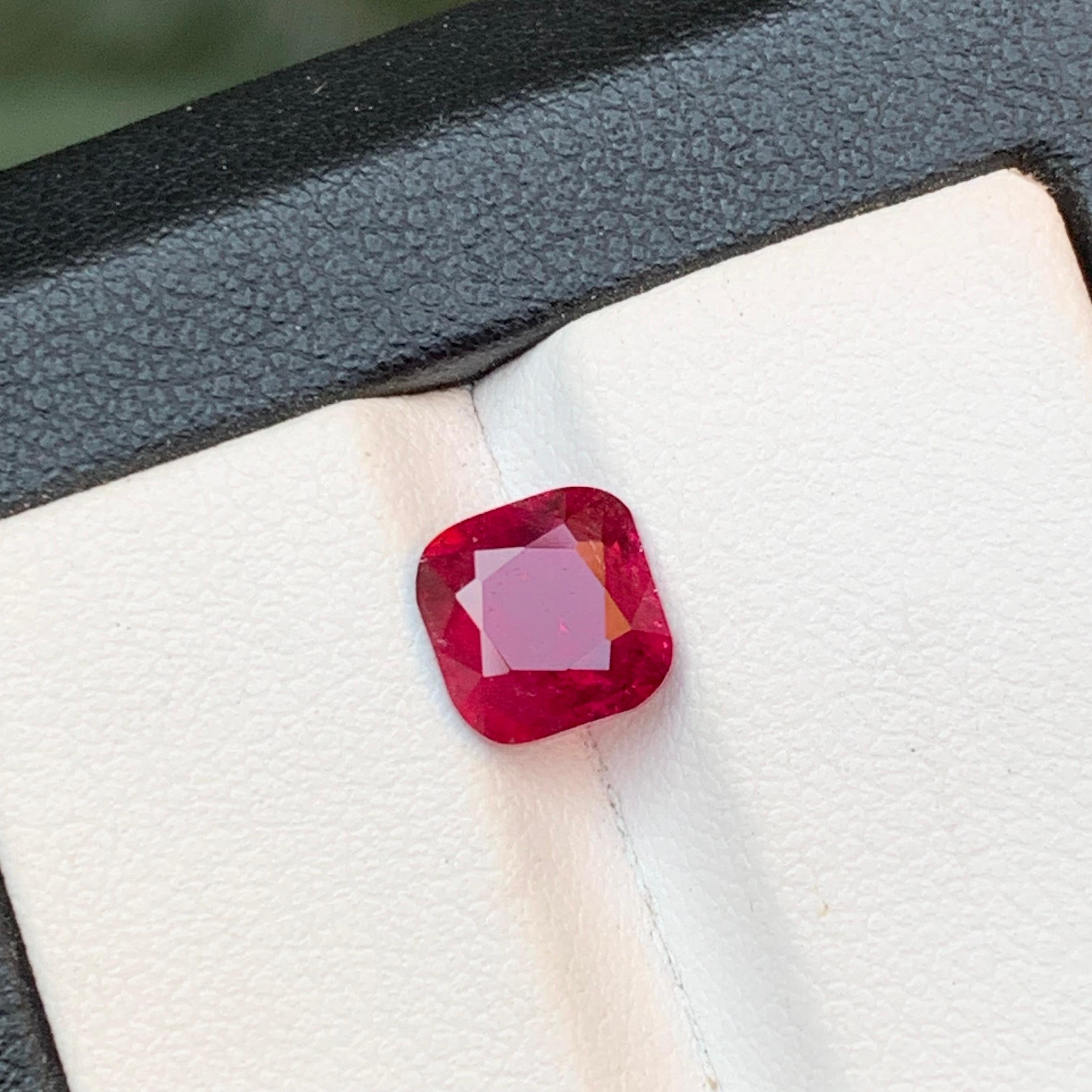 Deep Pinkish Red Natural Rubellite Turmalin Ring Lose Edelstein 1,60 Ct Jewel im Angebot 6