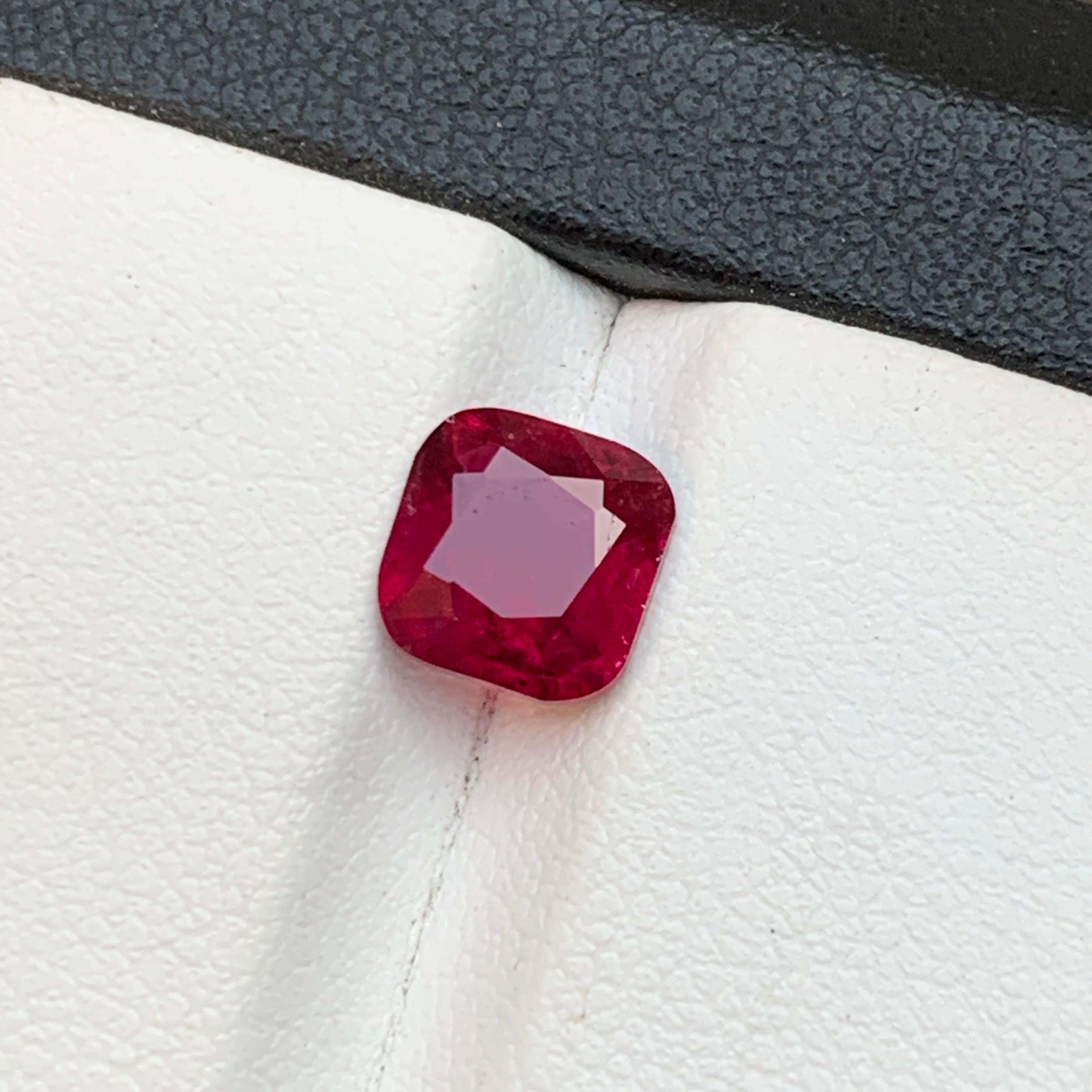 Deep Pinkish Red Natural Rubellite Turmalin Ring Lose Edelstein 1,60 Ct Jewel im Angebot 7